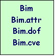 Zone de Texte: Bim
Bim.attr
Bim.dof
Bim.cve
